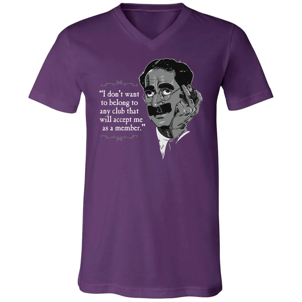 Unisex V-Neck T-Shirt - 9YLF2D9P - Team Purple - 9
