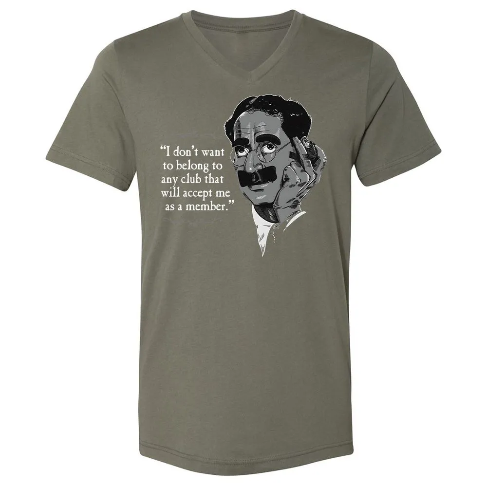 Unisex V-Neck T-Shirt - 9YLF2D9P - Military Green - 10
