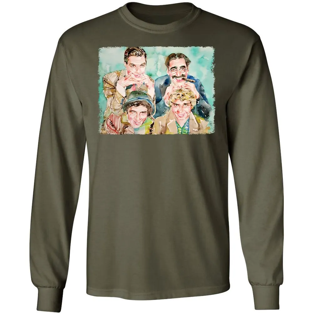 Long Sleeve T-Shirt - 7ZBRRSJX - Military Green - 16