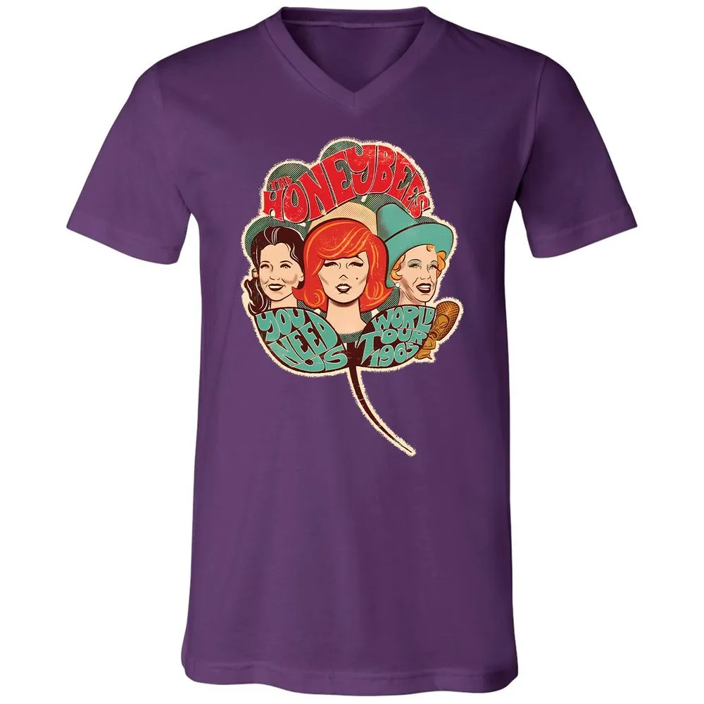 Unisex V-Neck T-Shirt - 6T1LRTMT - Team Purple - 9