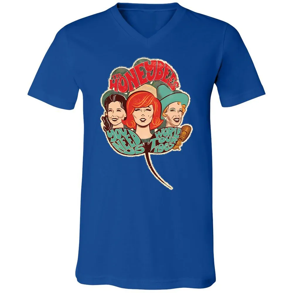 Unisex V-Neck T-Shirt - 6T1LRTMT - True Royal - 4