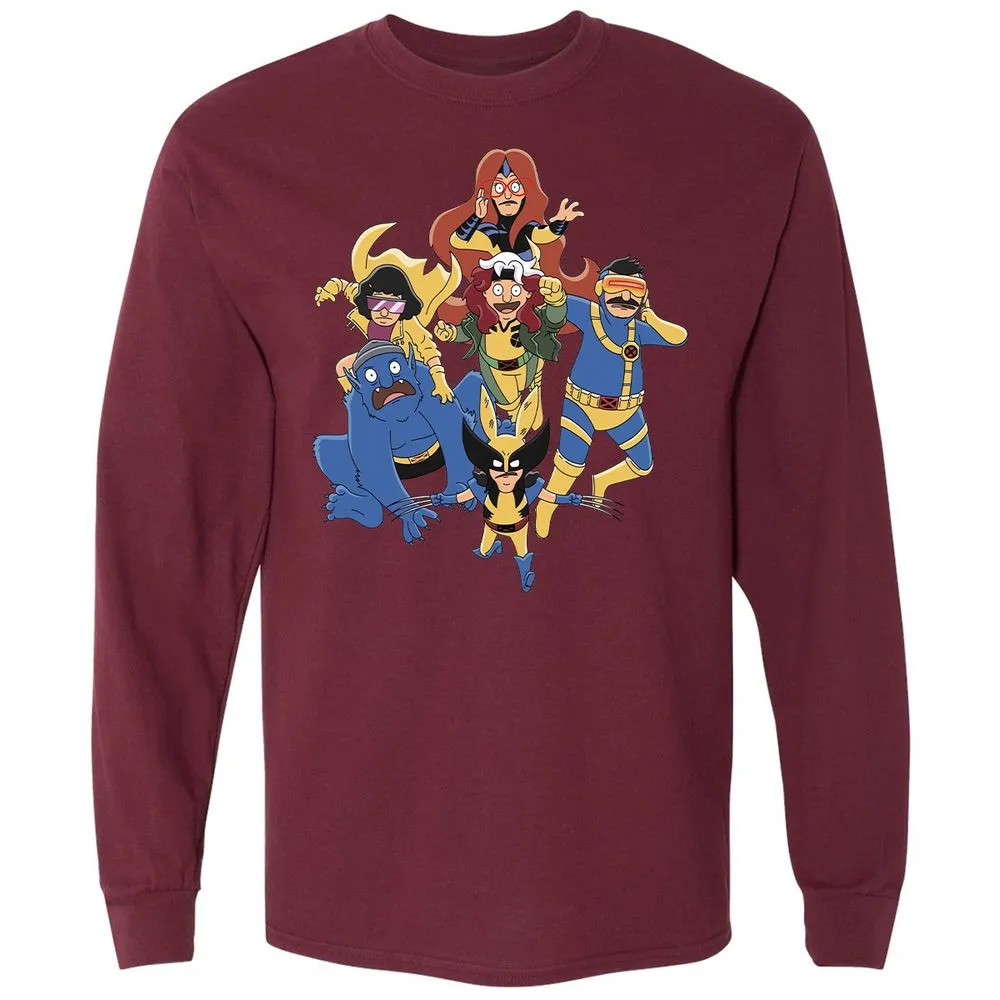 Long Sleeve T-Shirt - 1X7BW52R - Maroon - 11