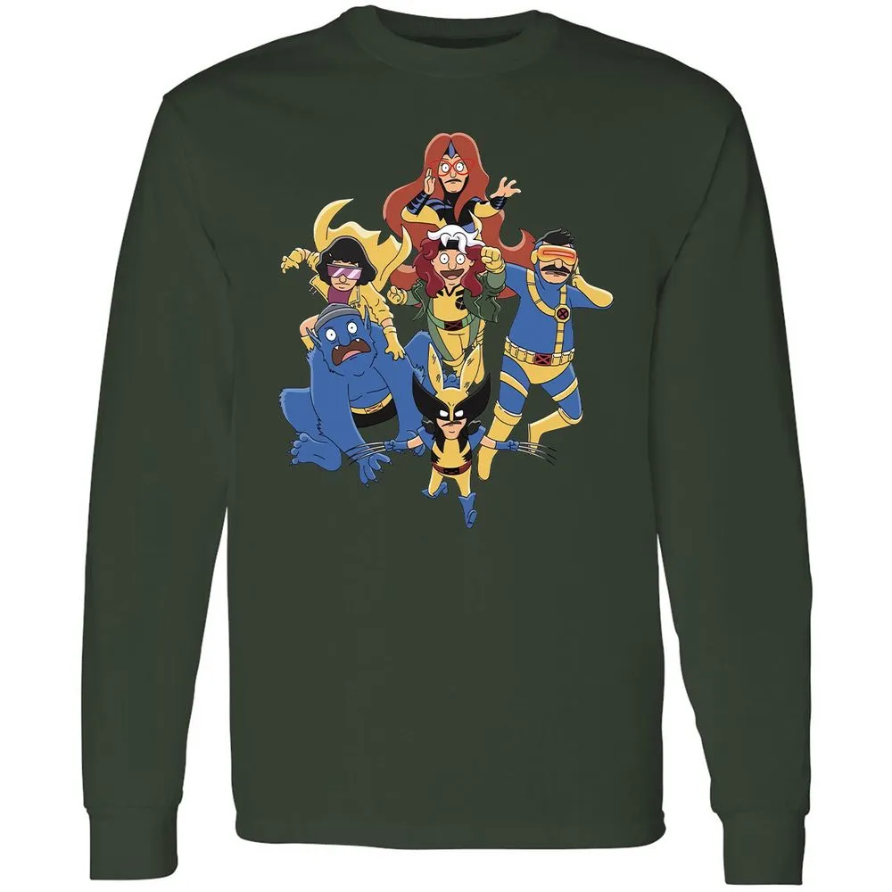 Long Sleeve T-Shirt - 1X7BW52R - Forest Green - 4