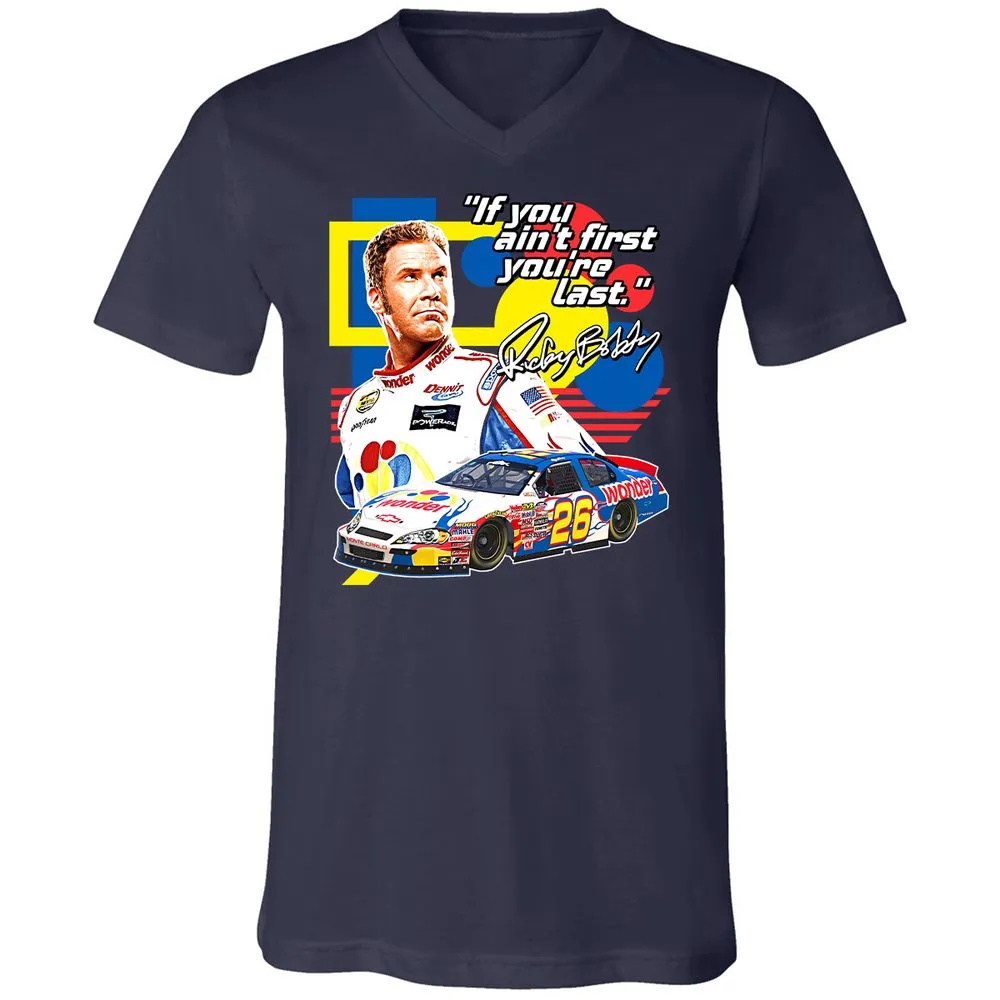 Unisex V-Neck T-Shirt - W6K25PGW - Navy - 2