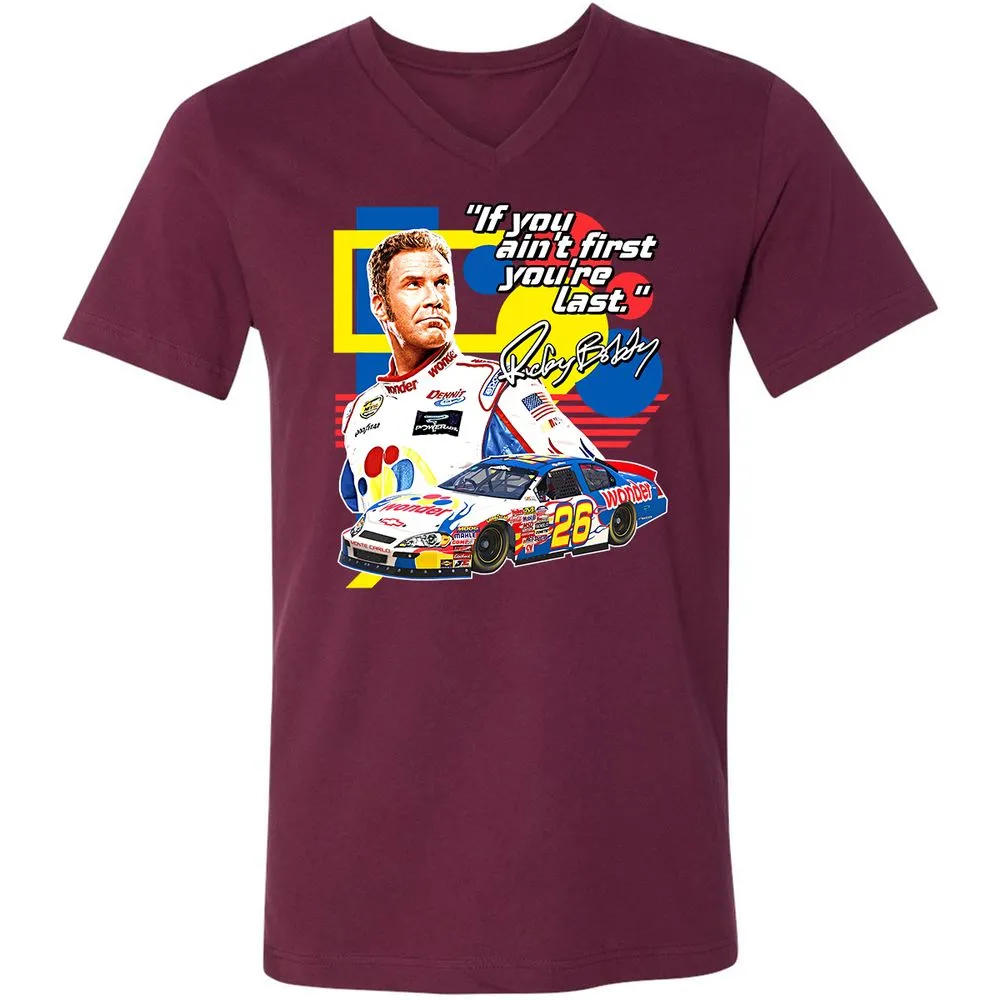 Unisex V-Neck T-Shirt - W6K25PGW - Maroon - 6