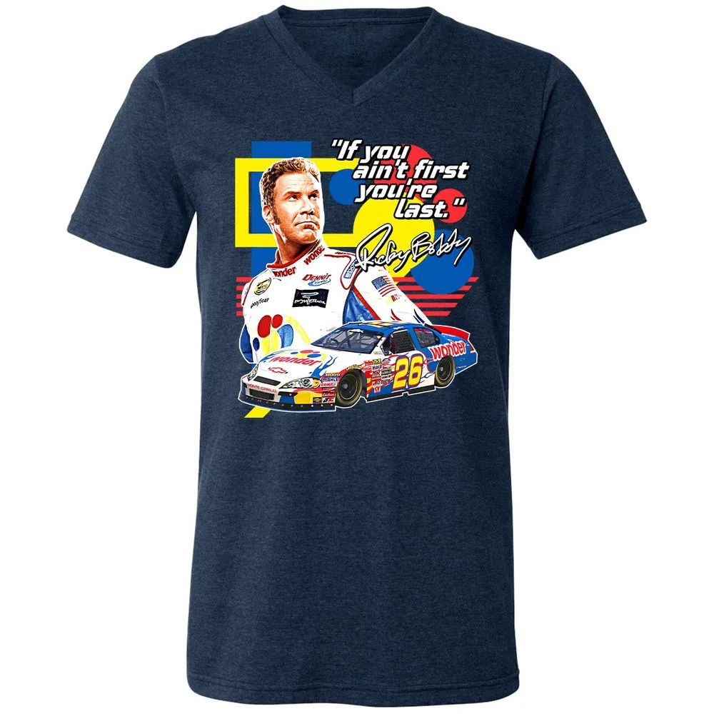 Unisex V-Neck T-Shirt - W6K25PGW - Heather Navy - 15