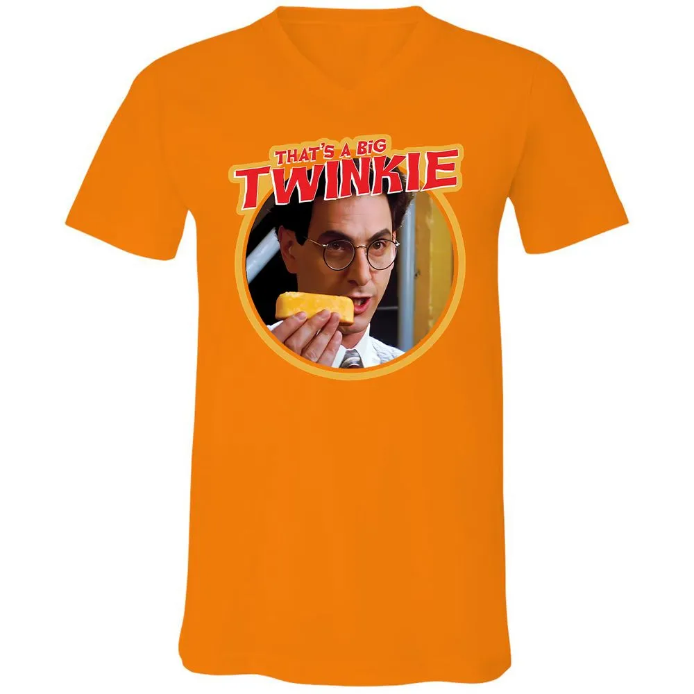 Unisex V-Neck T-Shirt - HD5E2XY5 - Orange - 11