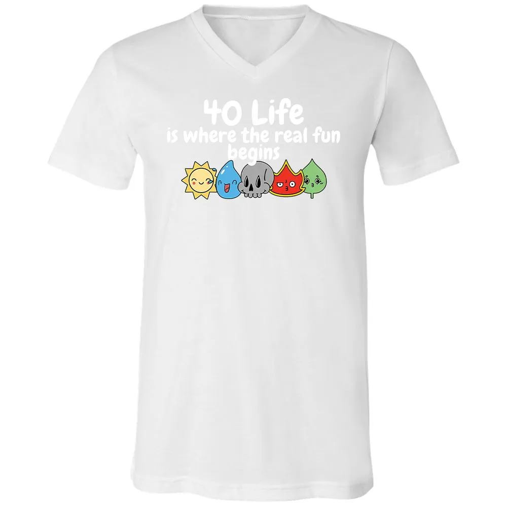 Unisex V-Neck T-Shirt - TD7CPA4V - White - 5