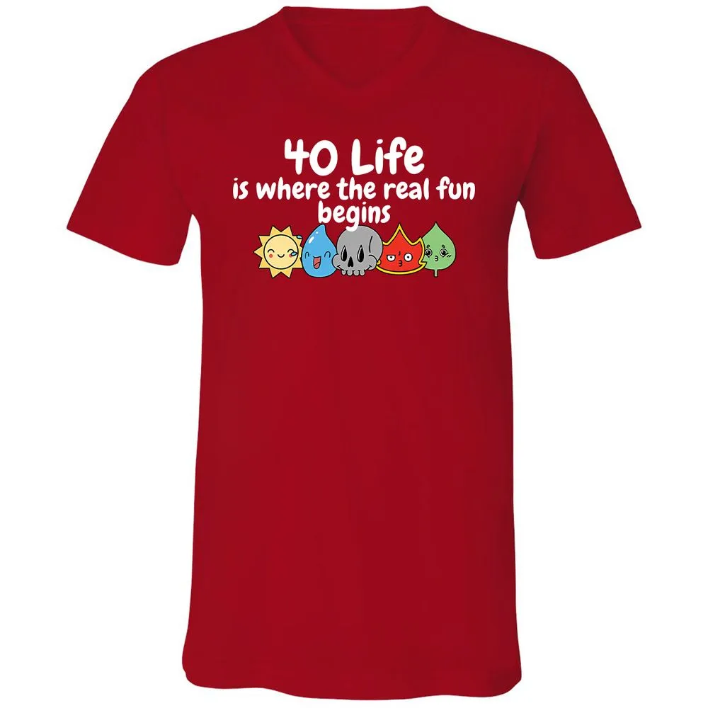 Unisex V-Neck T-Shirt - TD7CPA4V - Red - 3