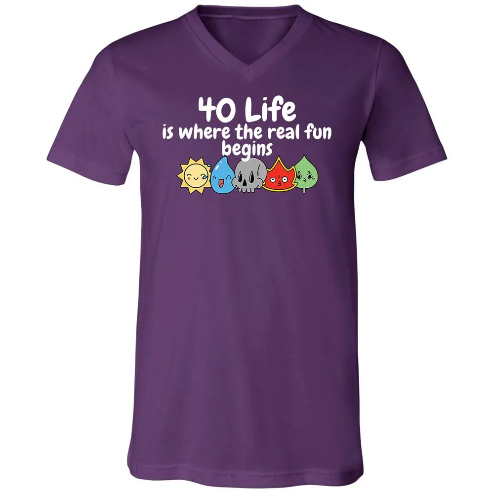 Unisex V-Neck T-Shirt - TD7CPA4V - Team Purple - 9