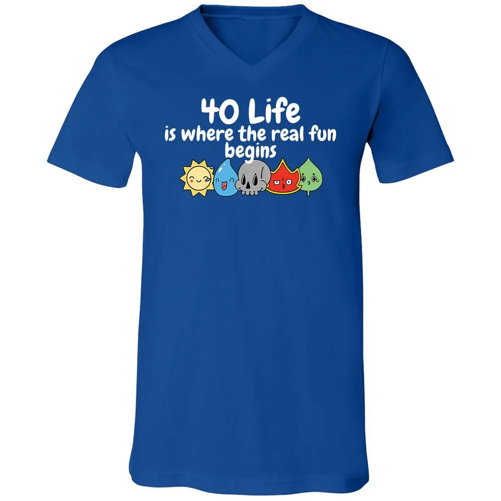 Unisex V-Neck T-Shirt - TD7CPA4V - True Royal - 4