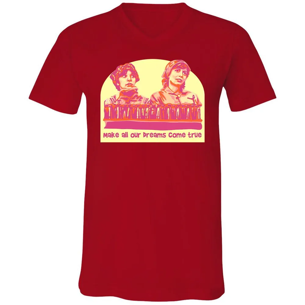 Unisex V-Neck T-Shirt - 3KA91UEZ - Red - 3