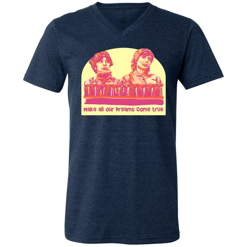 Unisex V-Neck T-Shirt - 3KA91UEZ - Heather Navy - 15
