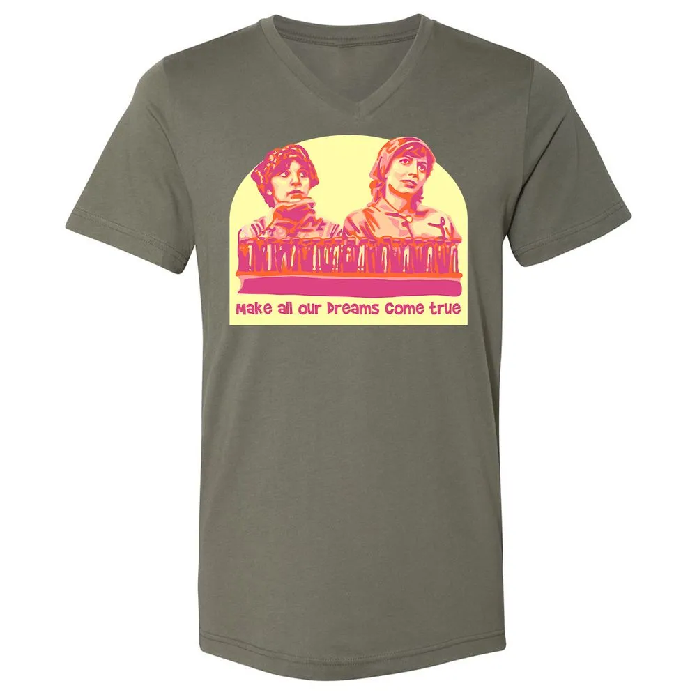 Unisex V-Neck T-Shirt - 3KA91UEZ - Military Green - 10
