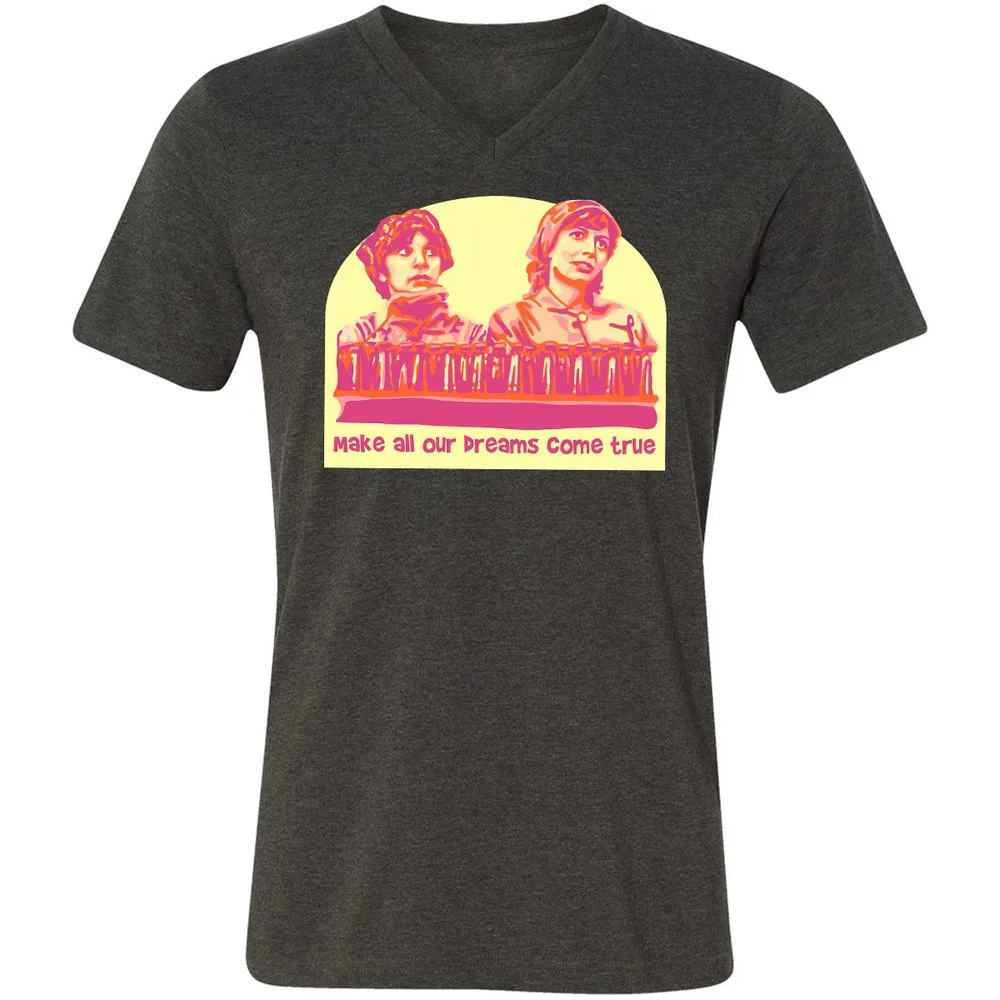 Unisex V-Neck T-Shirt - 3KA91UEZ - Dark Grey Heather - 8