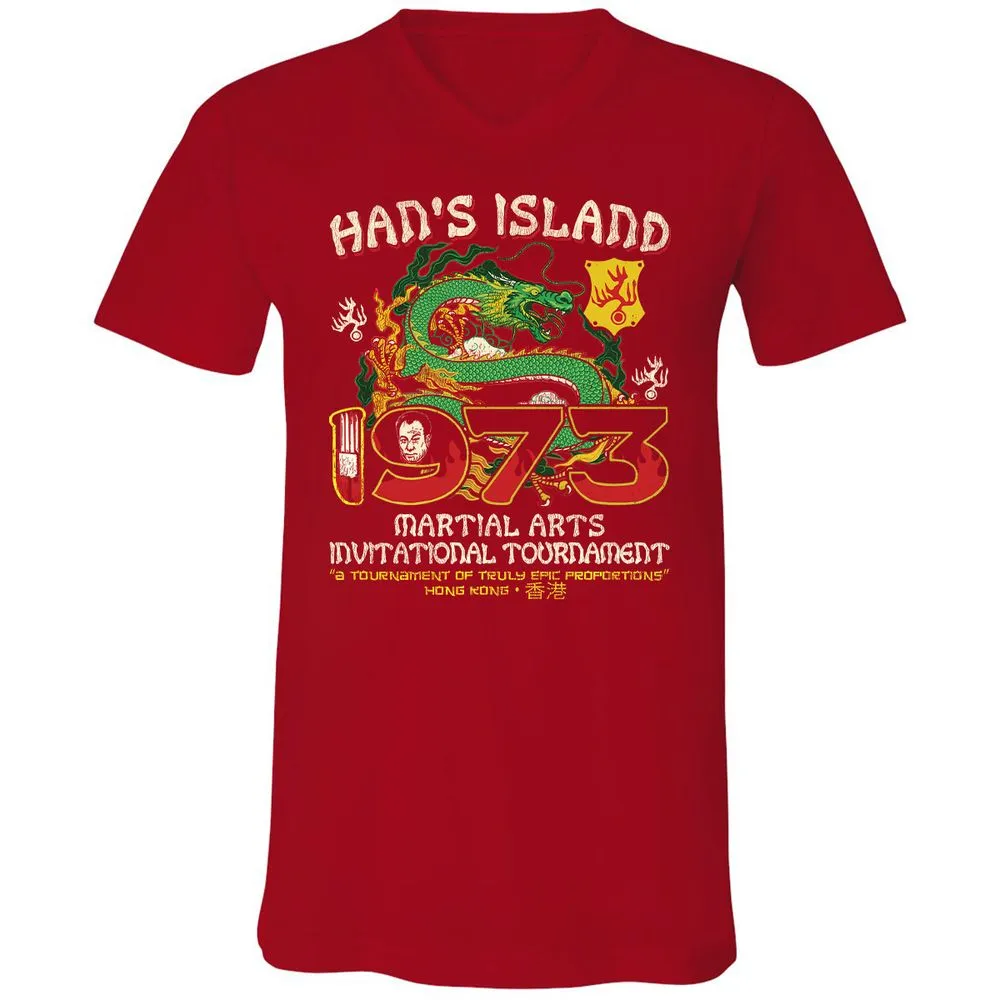Unisex V-Neck T-Shirt - UUKQWJLZ - Red - 3