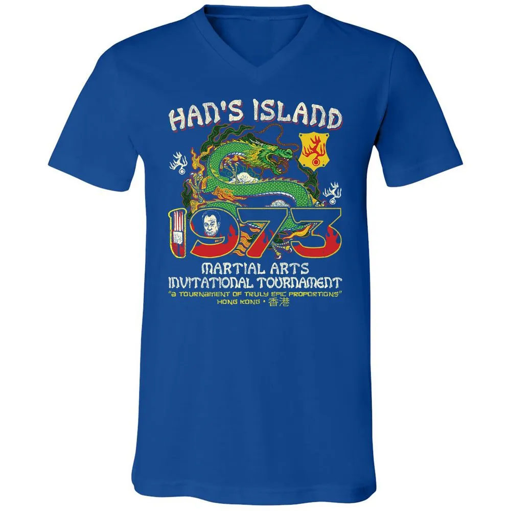 Unisex V-Neck T-Shirt - UUKQWJLZ - True Royal - 4