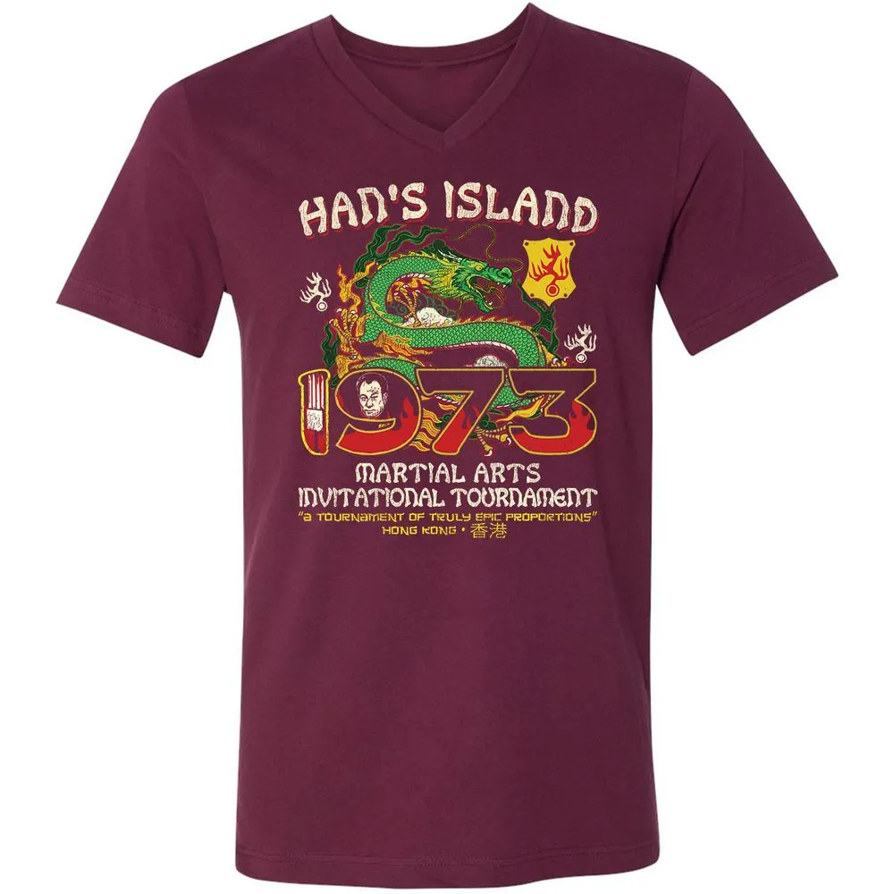 Unisex V-Neck T-Shirt - UUKQWJLZ - Maroon - 6