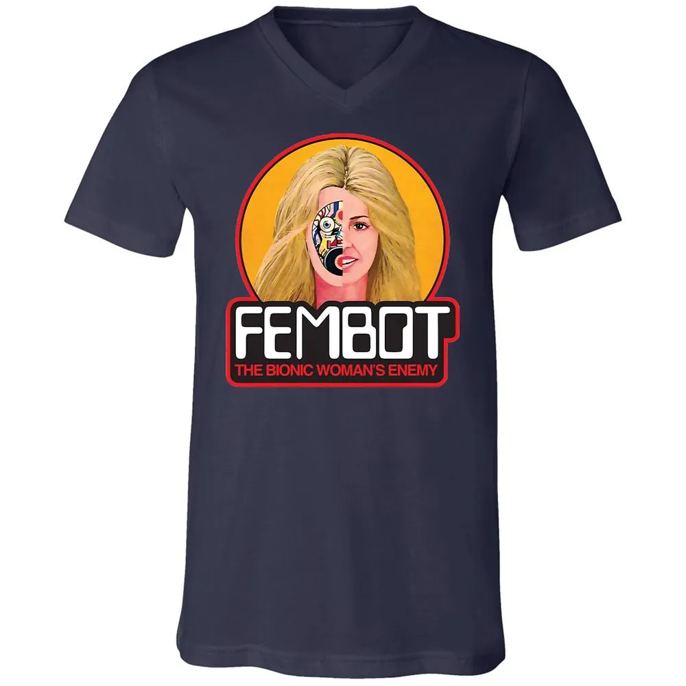 Unisex V-Neck T-Shirt - 1MANXV1W - Navy - 2