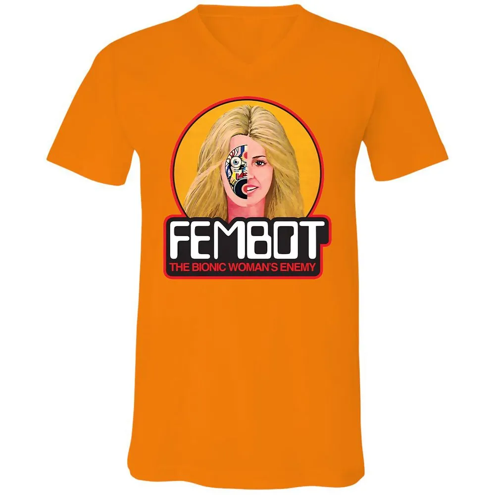 Unisex V-Neck T-Shirt - 1MANXV1W - Orange - 11