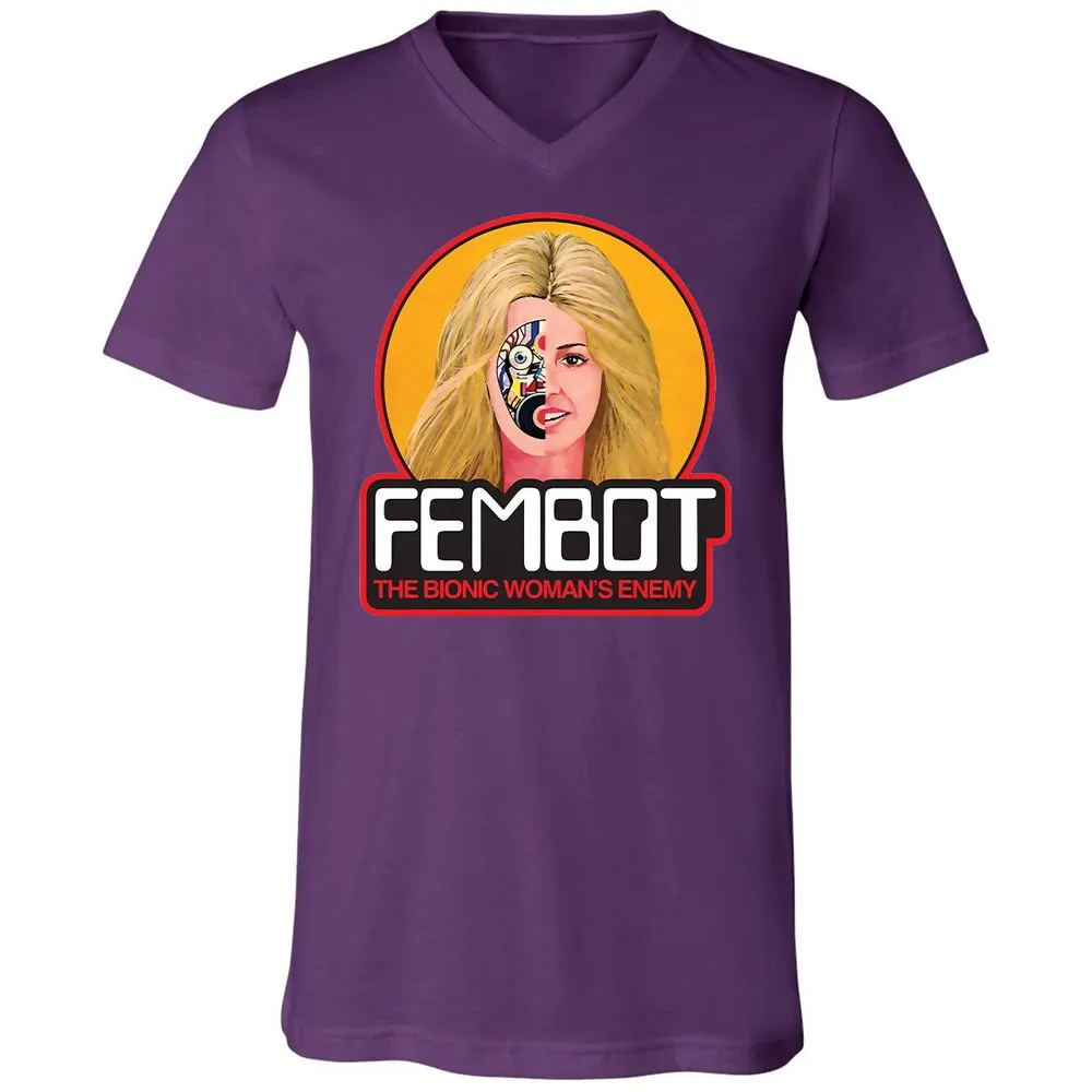 Unisex V-Neck T-Shirt - 1MANXV1W - Team Purple - 9