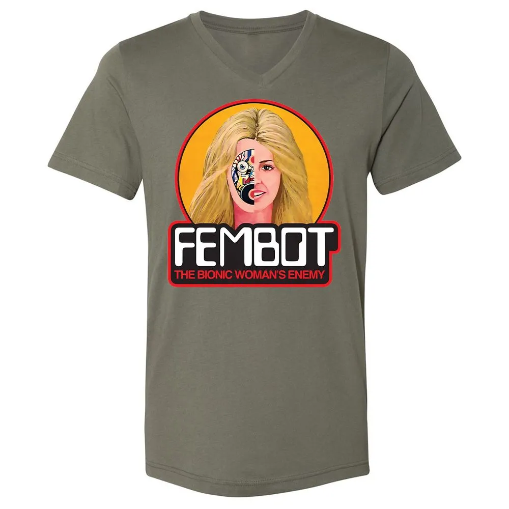 Unisex V-Neck T-Shirt - 1MANXV1W - Military Green - 10