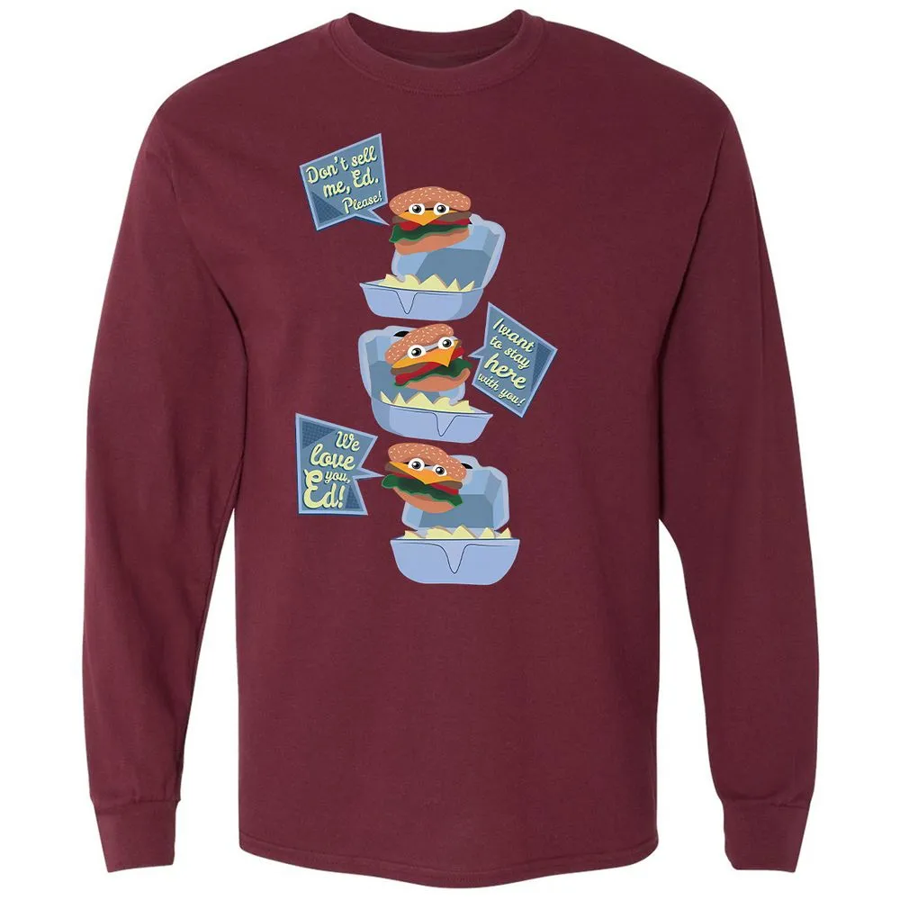 Long Sleeve T-Shirt - V4WVPJKG - Maroon - 11