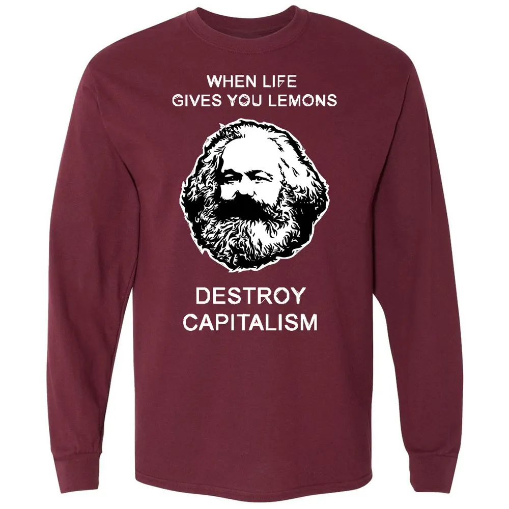 Long Sleeve T-Shirt - 5QRUPZBH - Maroon - 11