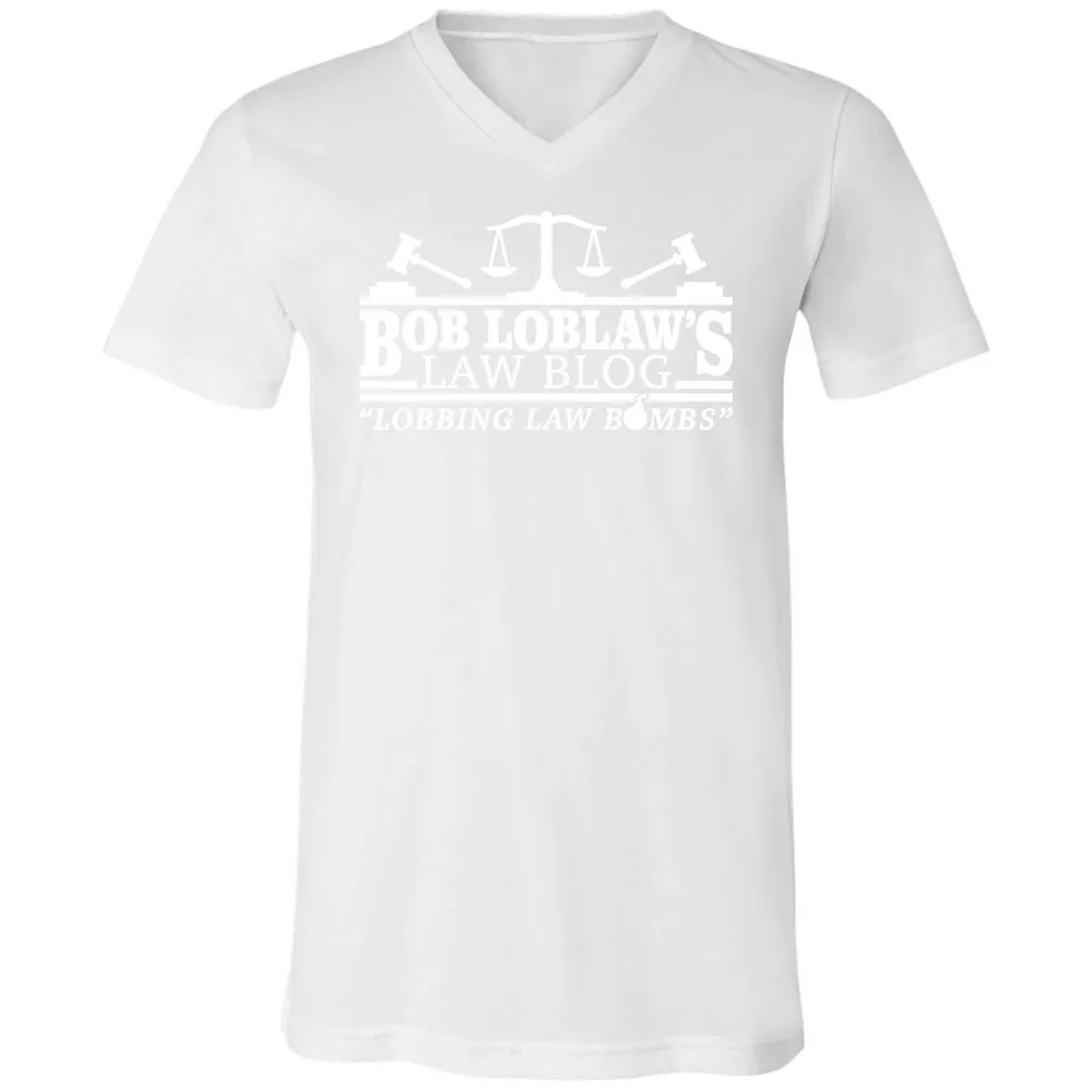 Unisex V-Neck T-Shirt - 9TFJB3ER - White - 5
