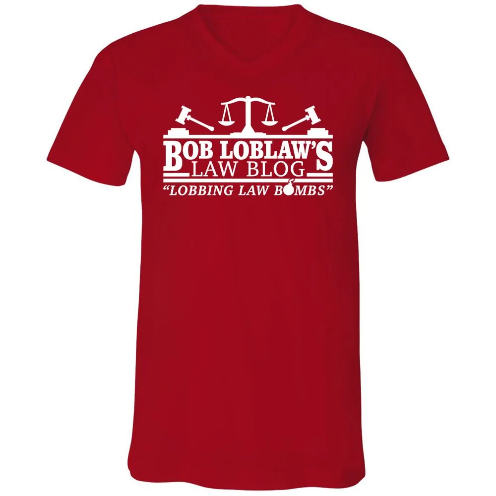 Unisex V-Neck T-Shirt - 9TFJB3ER - Red - 3