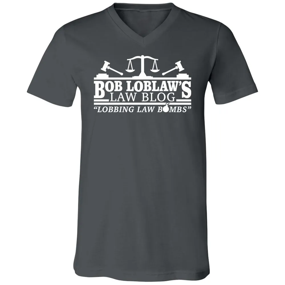Unisex V-Neck T-Shirt - 9TFJB3ER - Asphalt - 12