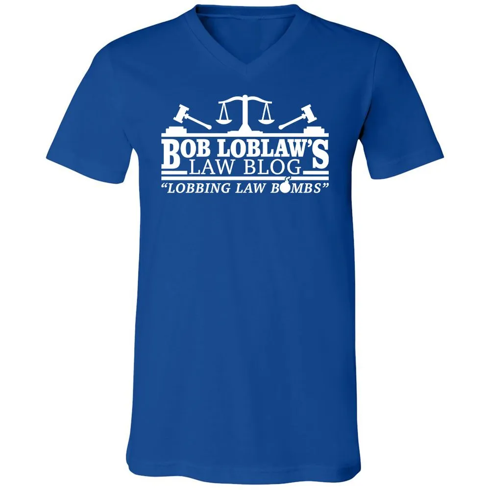 Unisex V-Neck T-Shirt - 9TFJB3ER - True Royal - 4