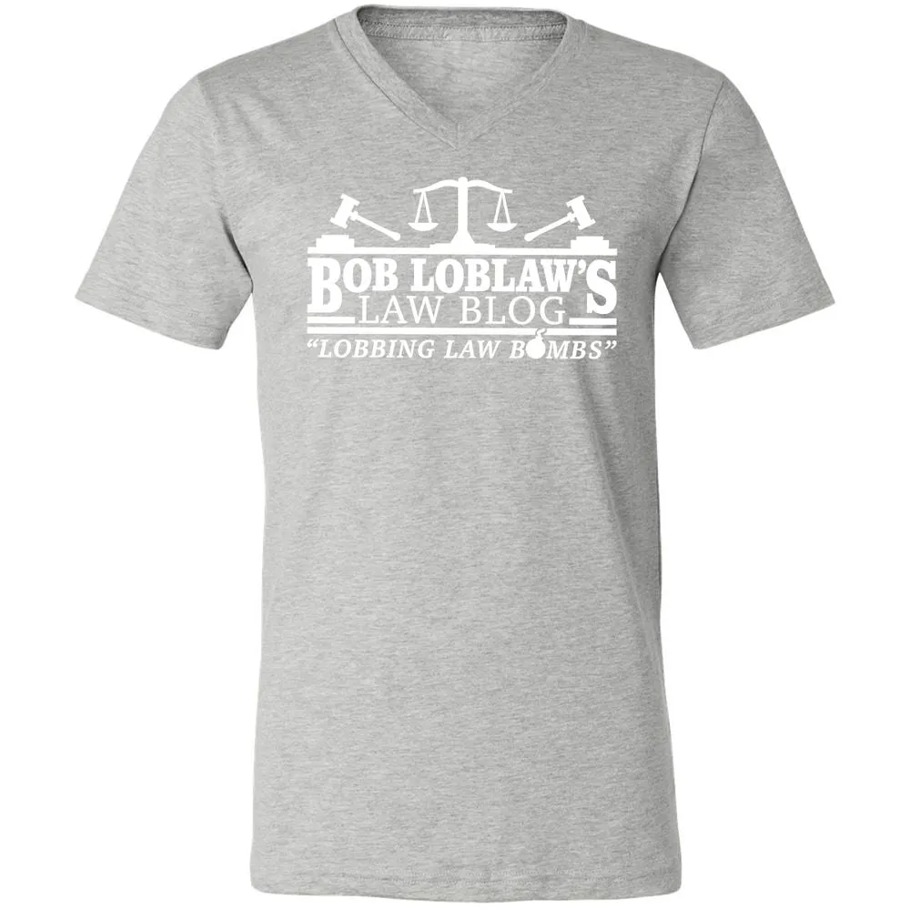 Unisex V-Neck T-Shirt - 9TFJB3ER - Athletic Heather - 7