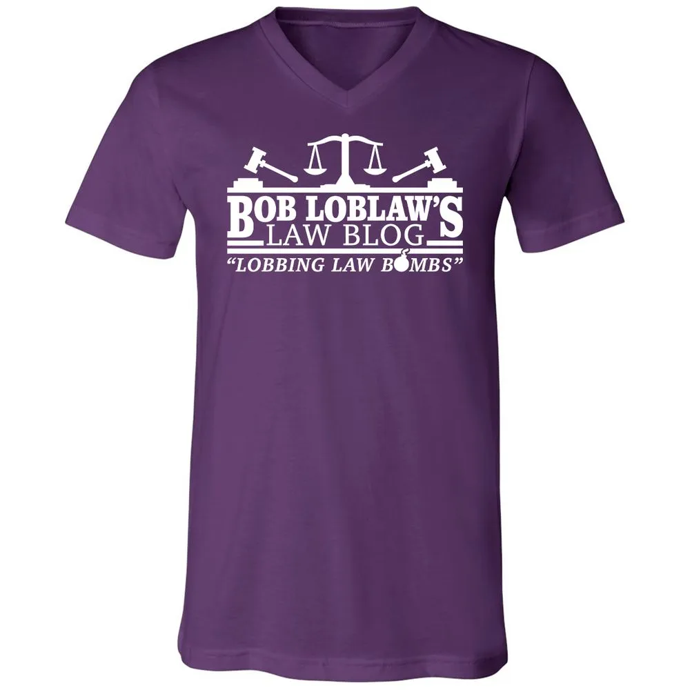 Unisex V-Neck T-Shirt - 9TFJB3ER - Team Purple - 9
