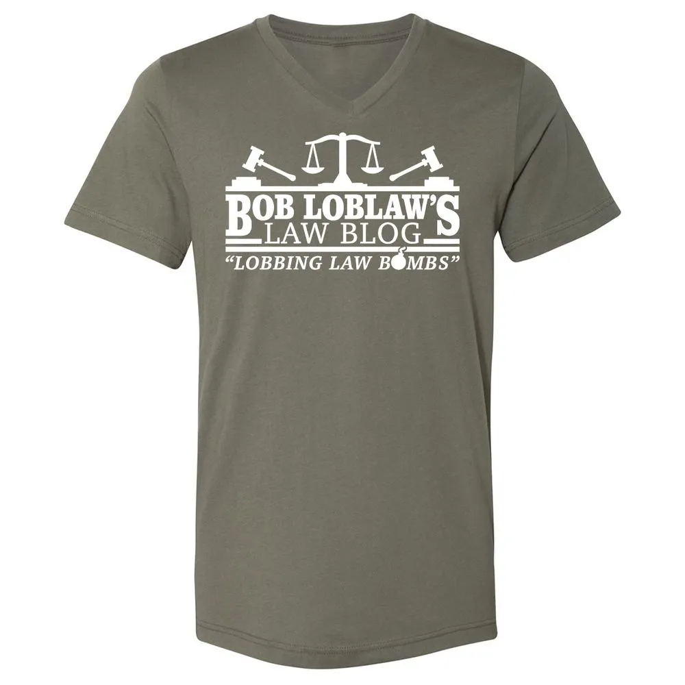 Unisex V-Neck T-Shirt - 9TFJB3ER - Military Green - 10