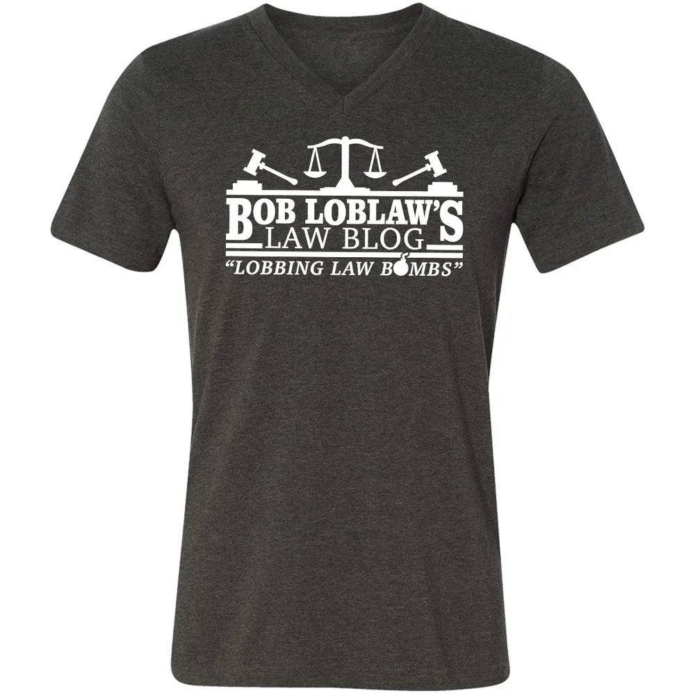 Unisex V-Neck T-Shirt - 9TFJB3ER - Dark Grey Heather - 8