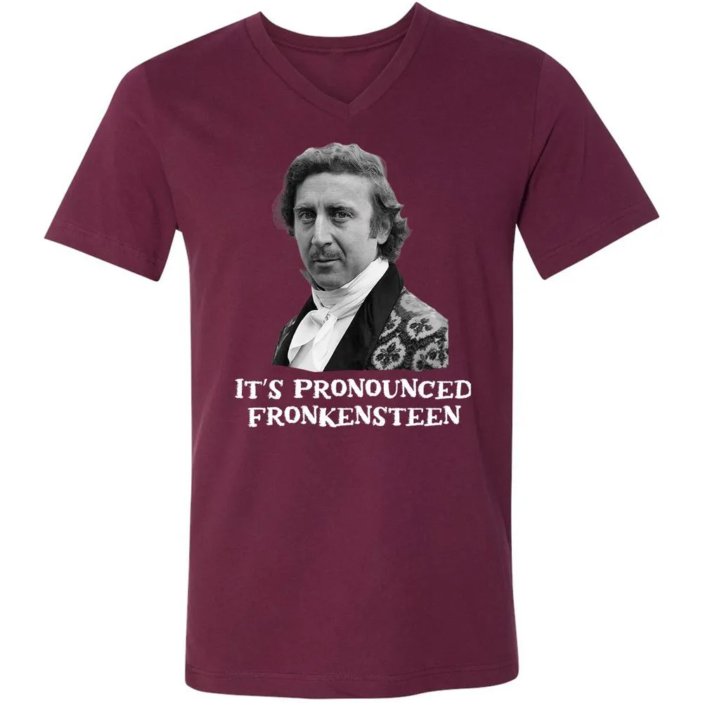 Unisex V-Neck T-Shirt - EU5A6LZ5 - Maroon - 6