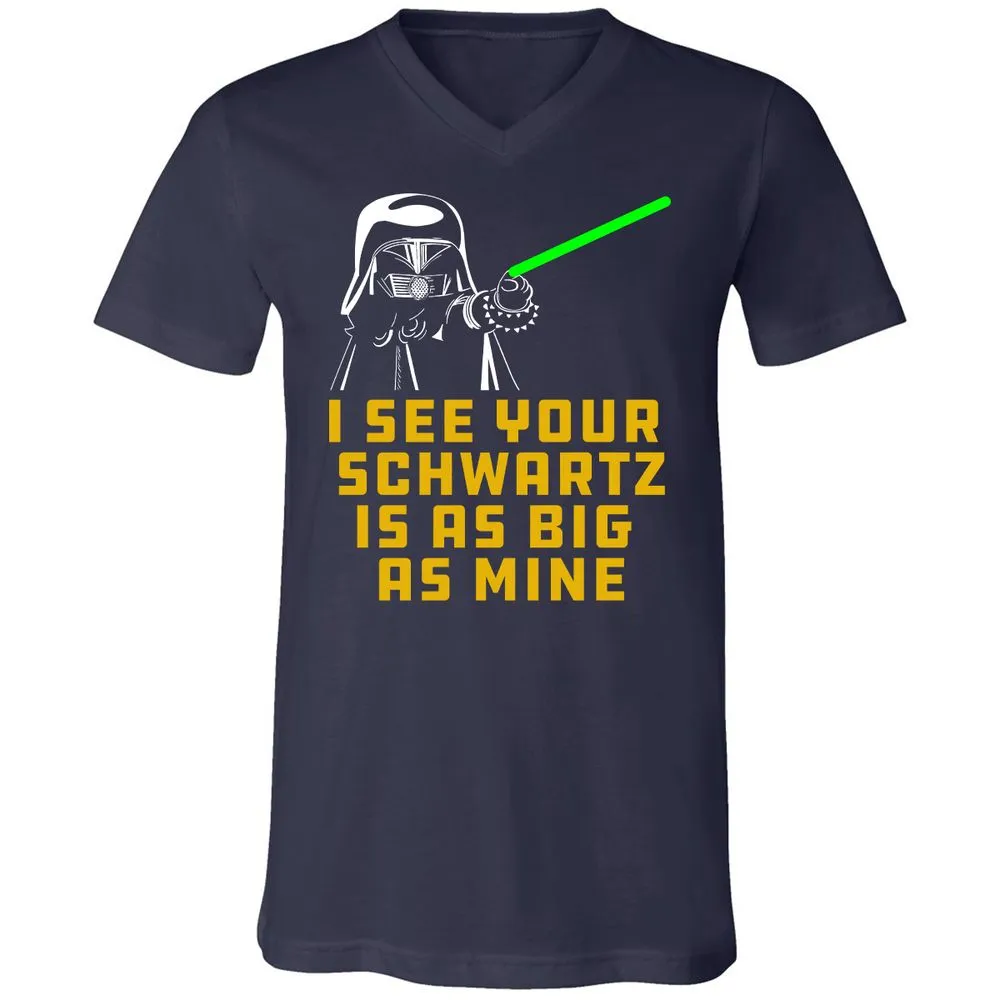 Unisex V-Neck T-Shirt - 6BL9WKRJ - Navy - 2
