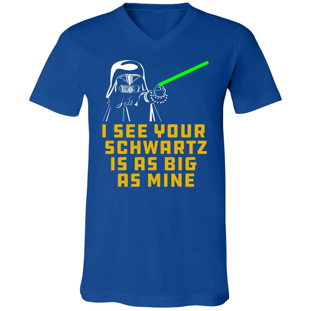 Unisex V-Neck T-Shirt - 6BL9WKRJ - True Royal - 4