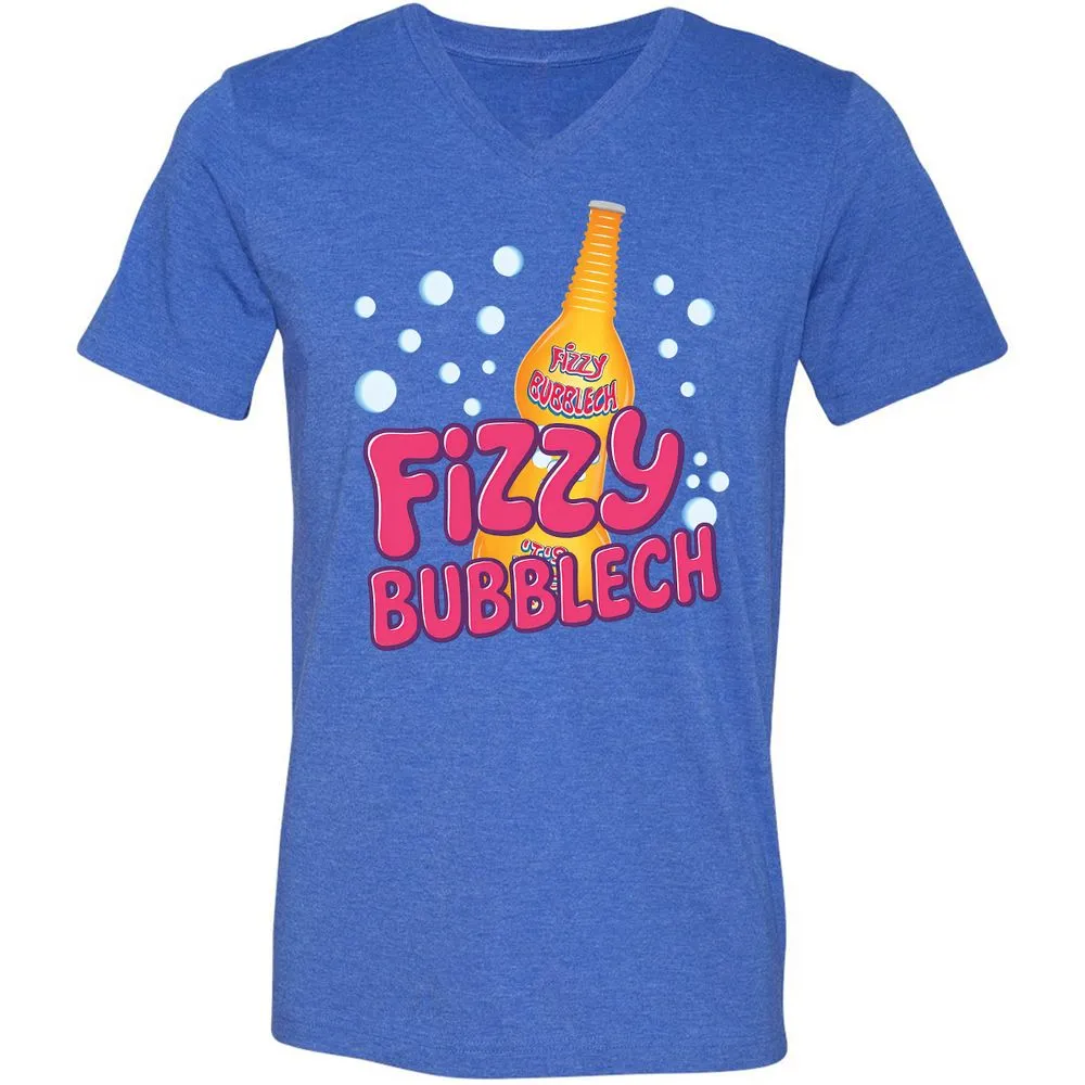 Unisex V-Neck T-Shirt - 111HERWY - Heather True Royal - 14