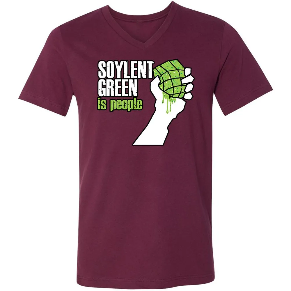 Unisex V-Neck T-Shirt - NYA7ZXCX - Maroon - 6