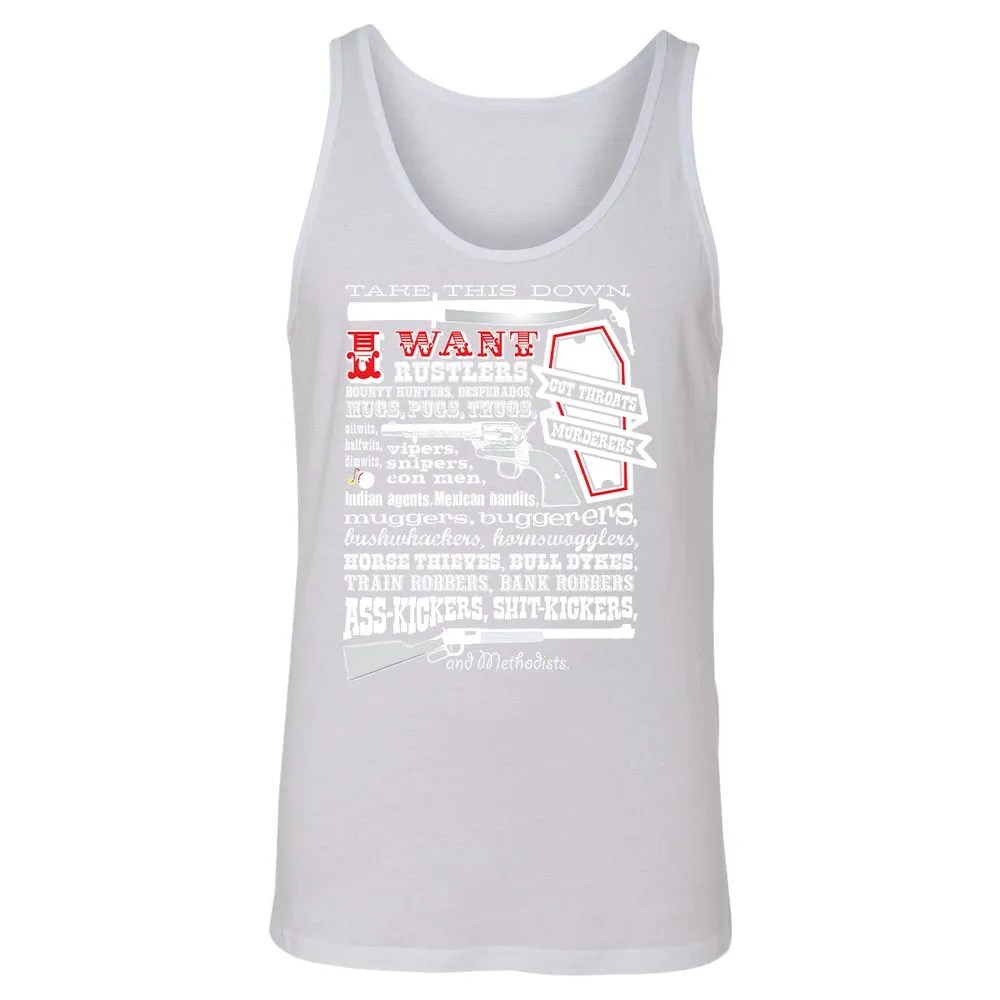 Unisex Jersey Tank - UMA6XXYF - White - 14