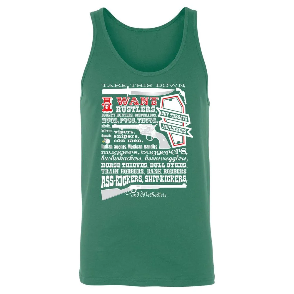 Unisex Jersey Tank - UMA6XXYF - Kelly - 9
