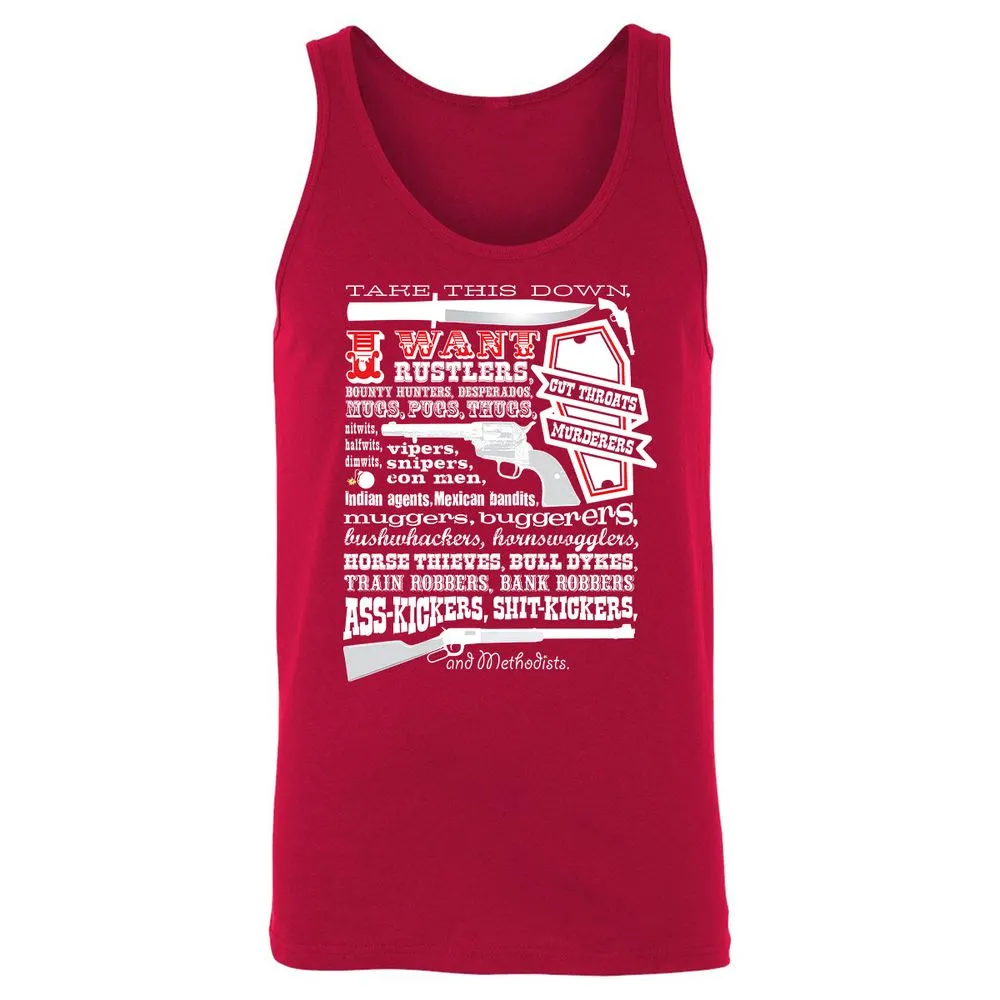 Unisex Jersey Tank - UMA6XXYF - Red - 11