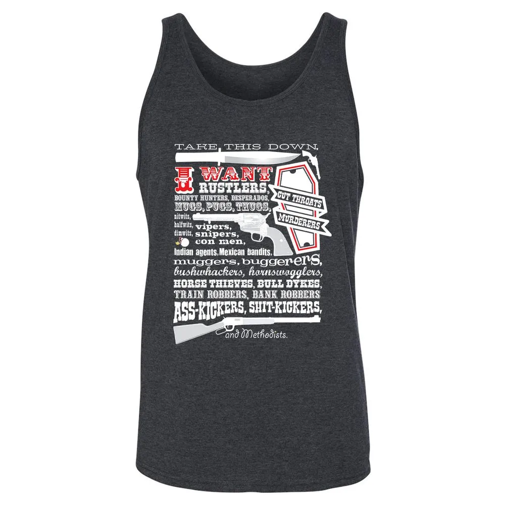 Unisex Jersey Tank - UMA6XXYF - Dark Grey Heather - 6