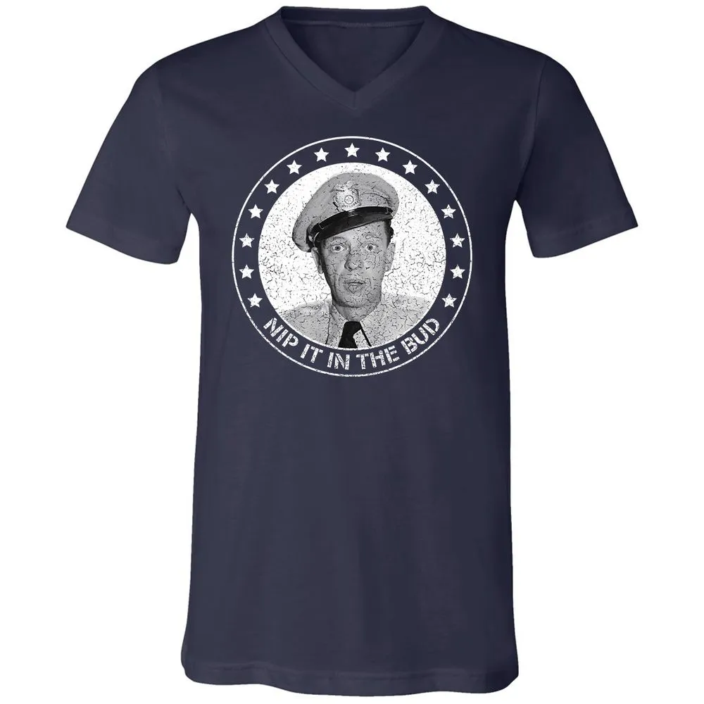 Unisex V-Neck T-Shirt - 43ZLWBS7 - Navy - 2