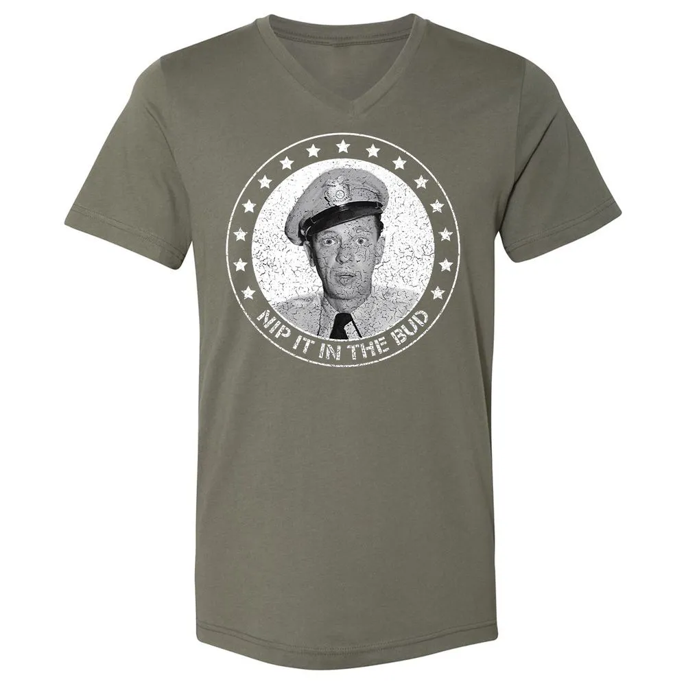 Unisex V-Neck T-Shirt - 43ZLWBS7 - Military Green - 10