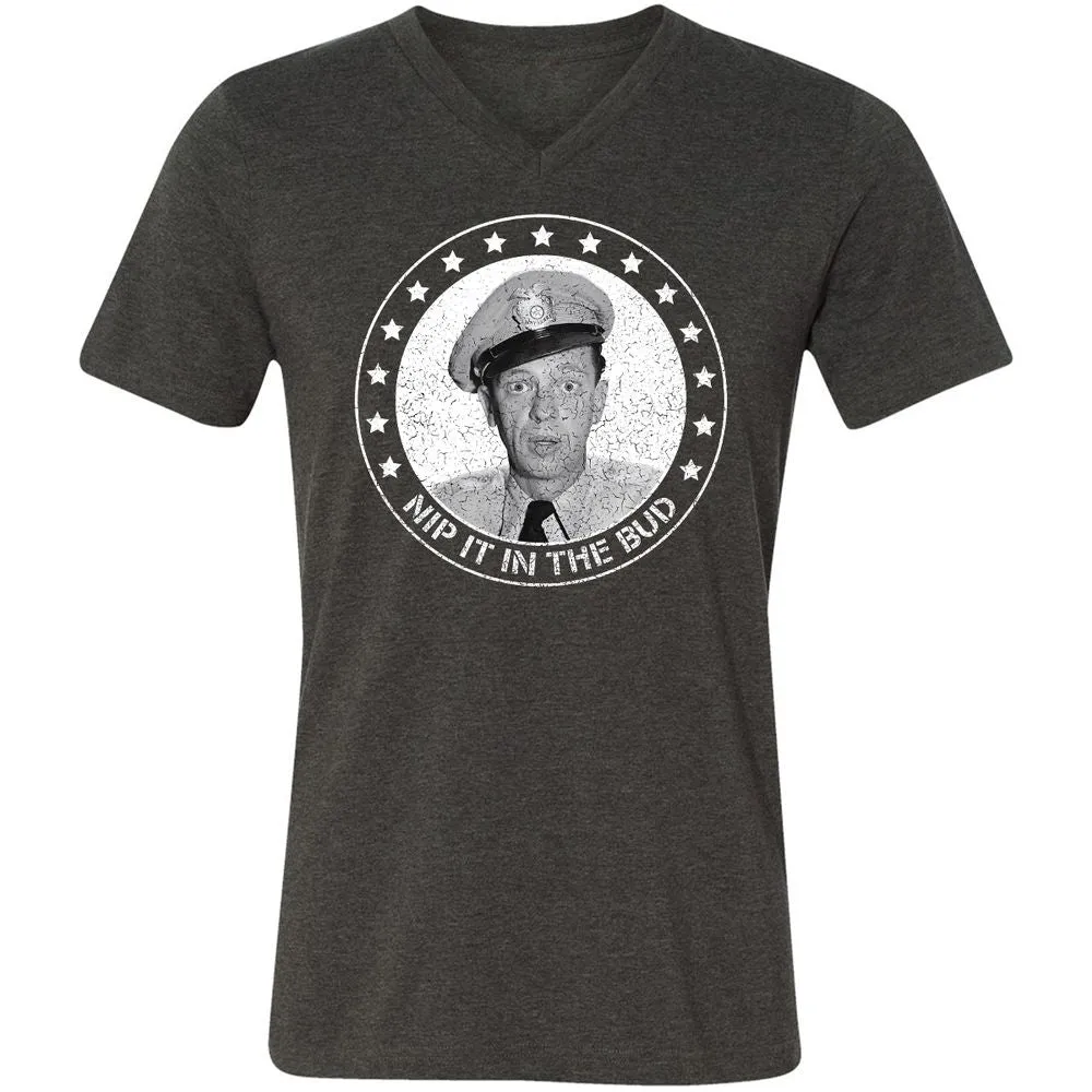 Unisex V-Neck T-Shirt - 43ZLWBS7 - Dark Grey Heather - 8