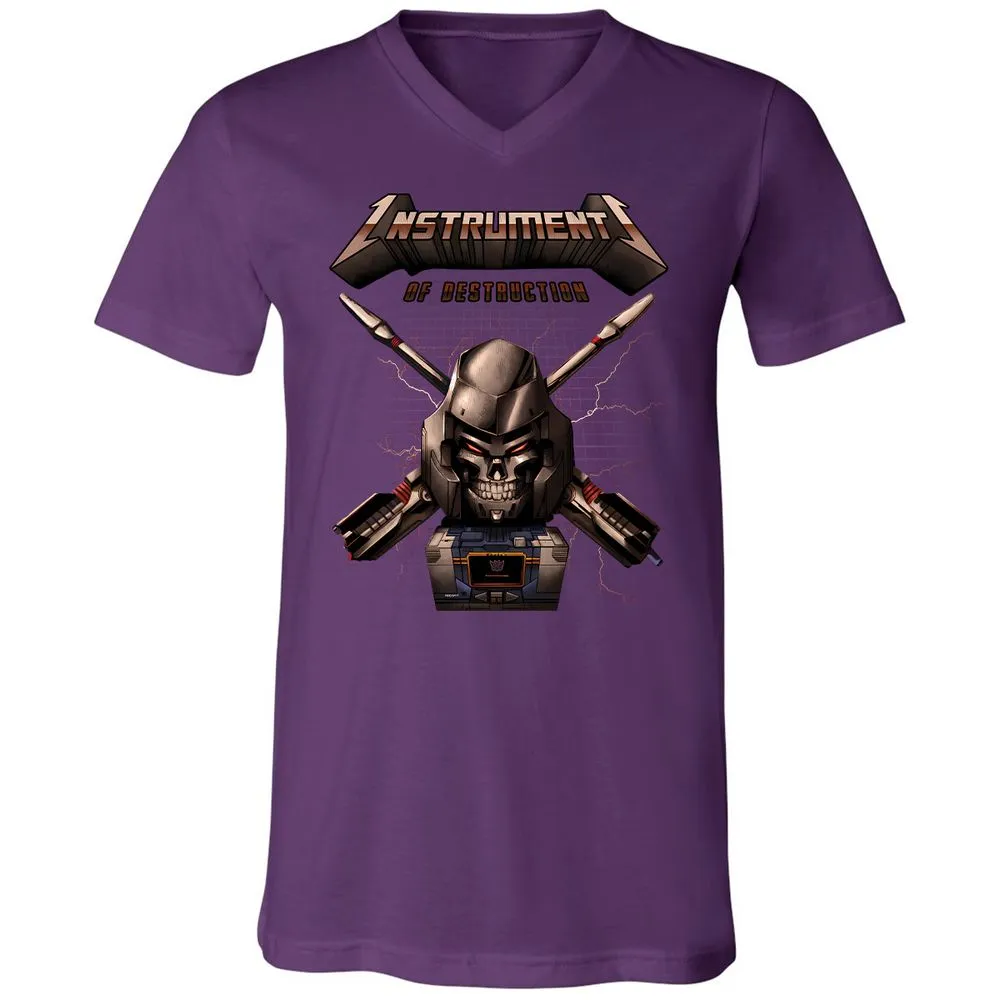 Unisex V-Neck T-Shirt - GJEAQVJM - Team Purple - 9