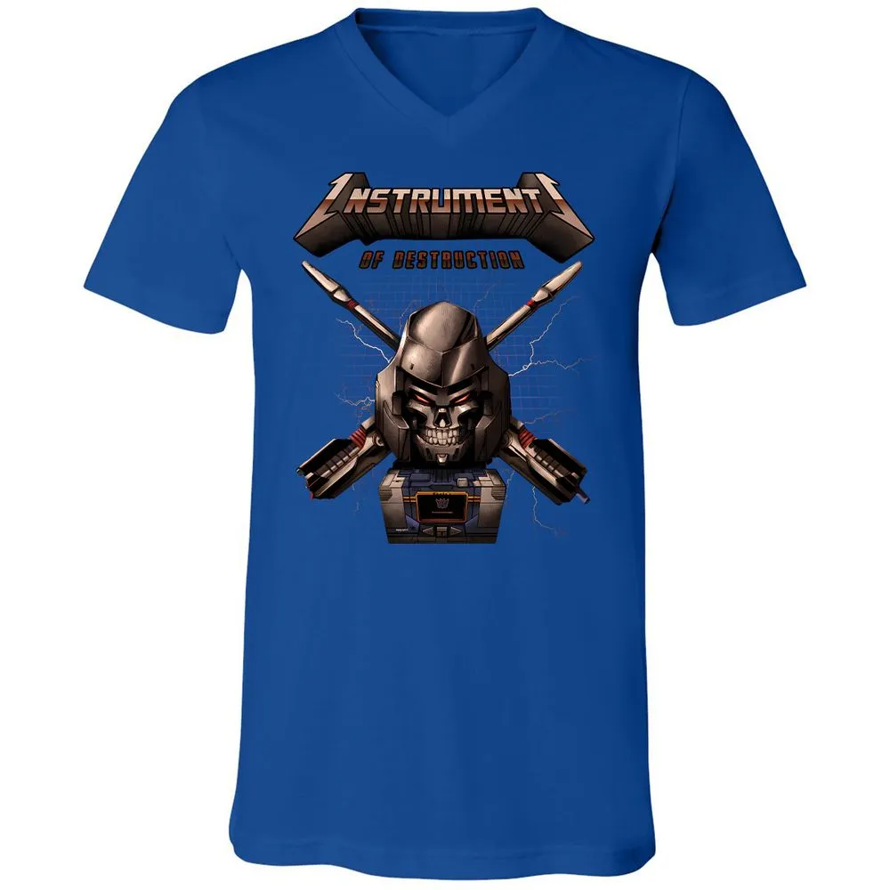 Unisex V-Neck T-Shirt - GJEAQVJM - True Royal - 4